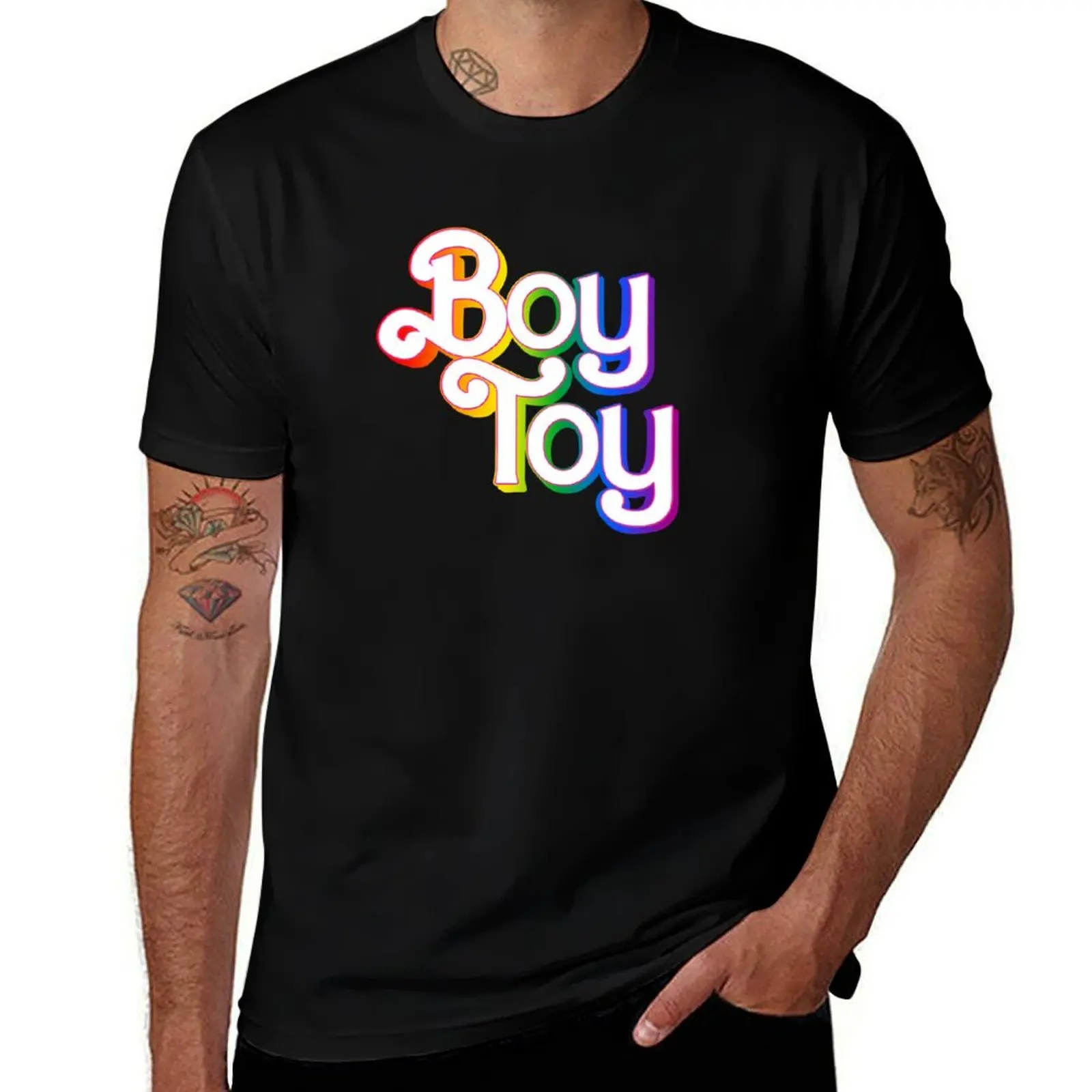 

brand high shirts man Boy Toy t heavy quality Rainbow cotton T-Shirt t man luxury shirt