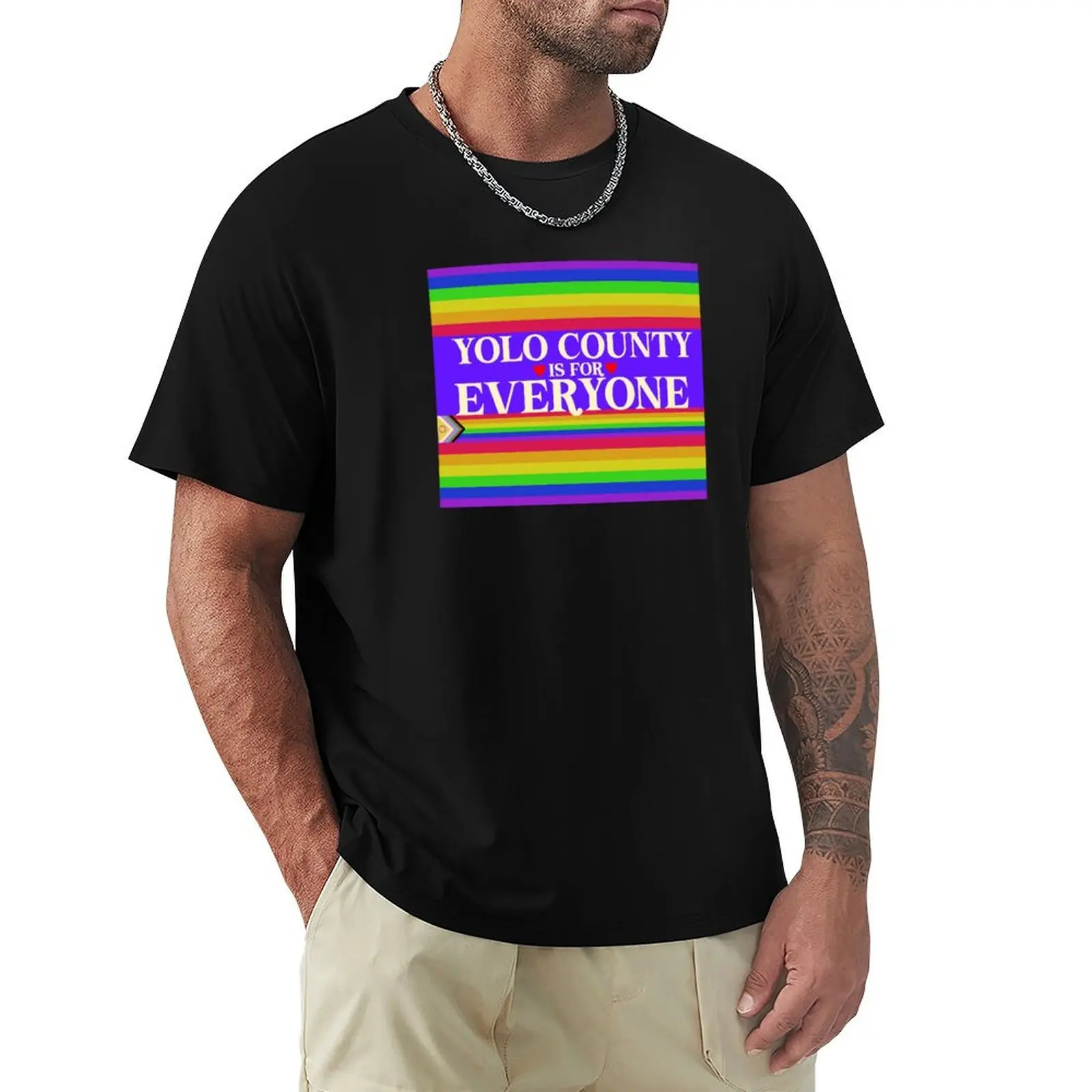 Yolo County is for Everyone T-Shirt Casual Basic Short Sleeve T-Shirt