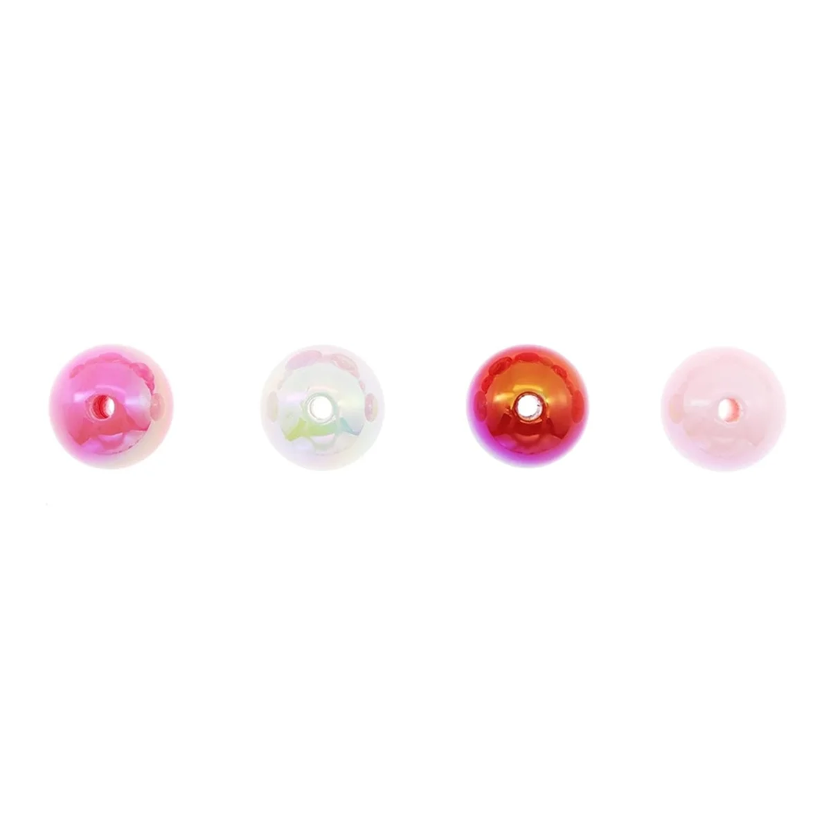 

AA25 50 Pieces 16mm Acrylic Round Beads for Beadable Pen Chunky Loose Beads Beads for Necklace Bracelet Jewelry Making