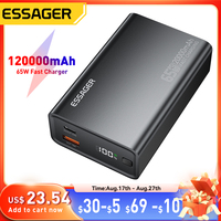 Essager Power Bank 20000mAh Portable PD 65W Fast Charging  Mobile Phone External Battery Powerbank For Phone Laptop Tablet Mac