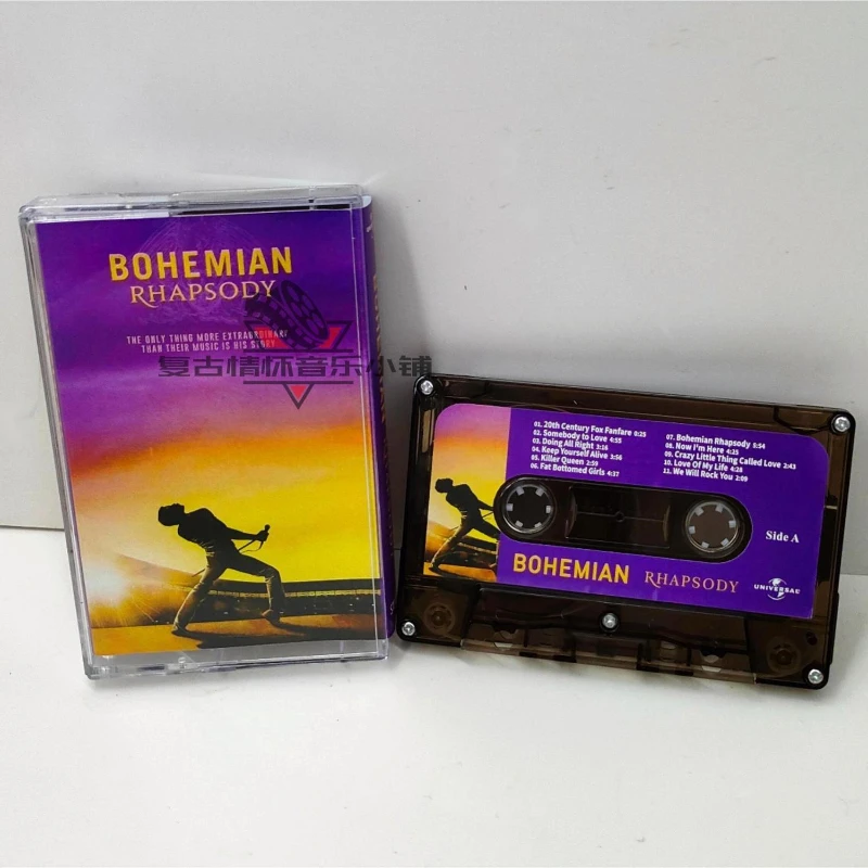 Klasyczna kaseta muzyczna Queen Freddie Mercury Bohemian Rhapsody Album Kasety Cosplay Muzyczna Kasetka Walkman Rejestrator Dźwięku Teczka z Muzyką