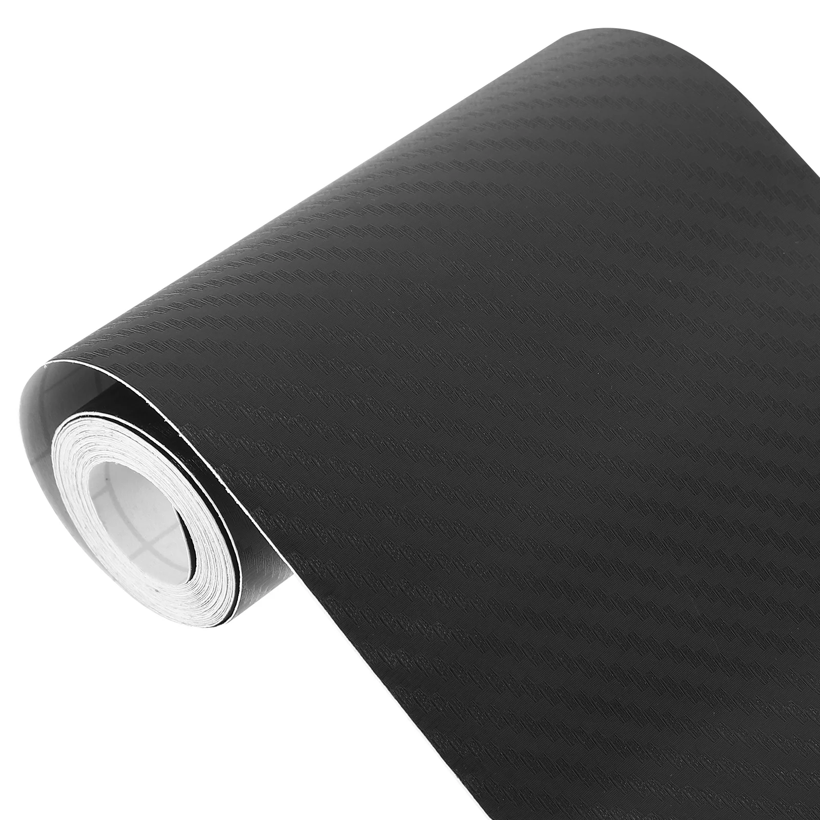 

4 Rolls Car Reflective Tape Removable Carbon Fiber Decal Scratch Resistant Decorative Car Sticker Protective Automotive Tape
