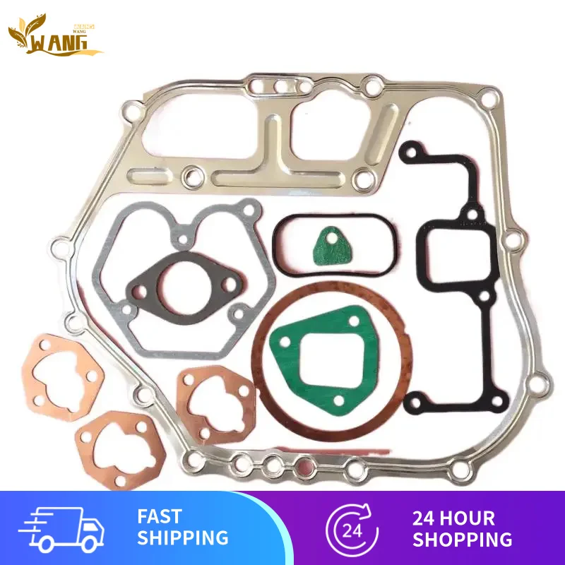 KM186F Gasket FOR KIPOR 5KW KDE6500 KDE6700TA 186F The Air-Cooled Diesel Engine micro Tillage Machine Full Gaskets