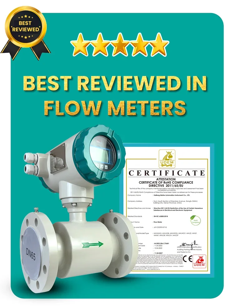 PLC LORAWAN RS485 4-20mA Pulse HART Electro Medidor de Flujo Liquid Water Electromagnetic Flow Meter Price