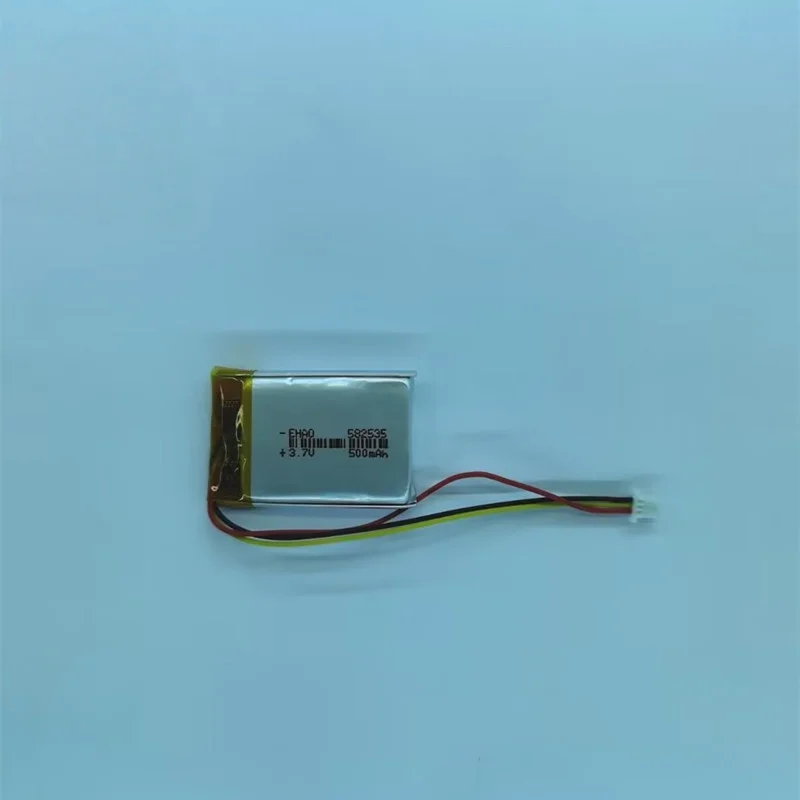 Polymer Lithium Battery 582535-500mAh with 3P1.0 Plug Bluetooth Speaker Smart Wearable Medical Device