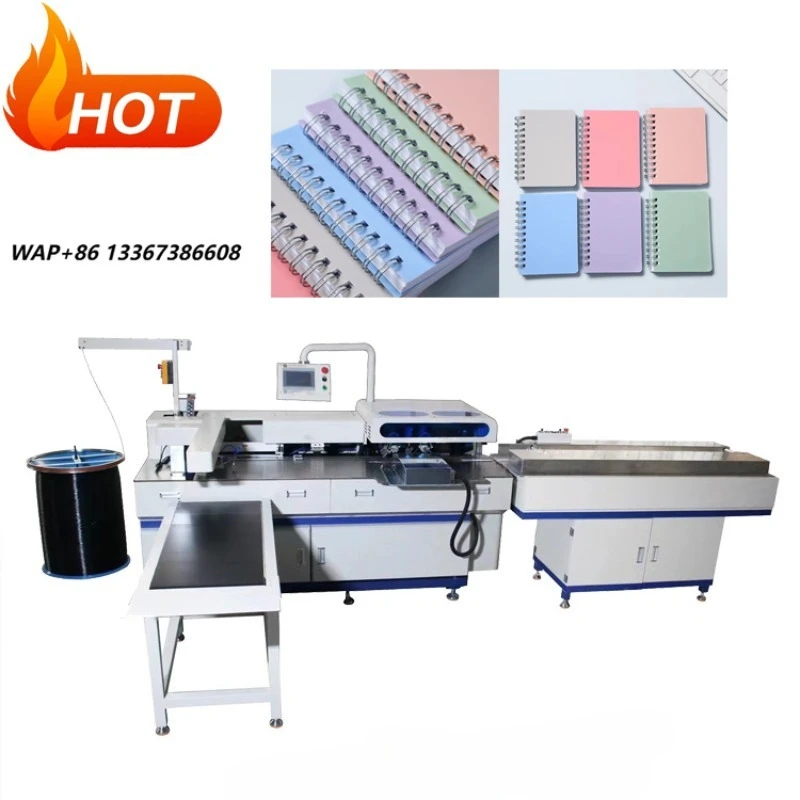 Automatic Single Spiral Forming Punching and Binding Machine Notebook Making Machine