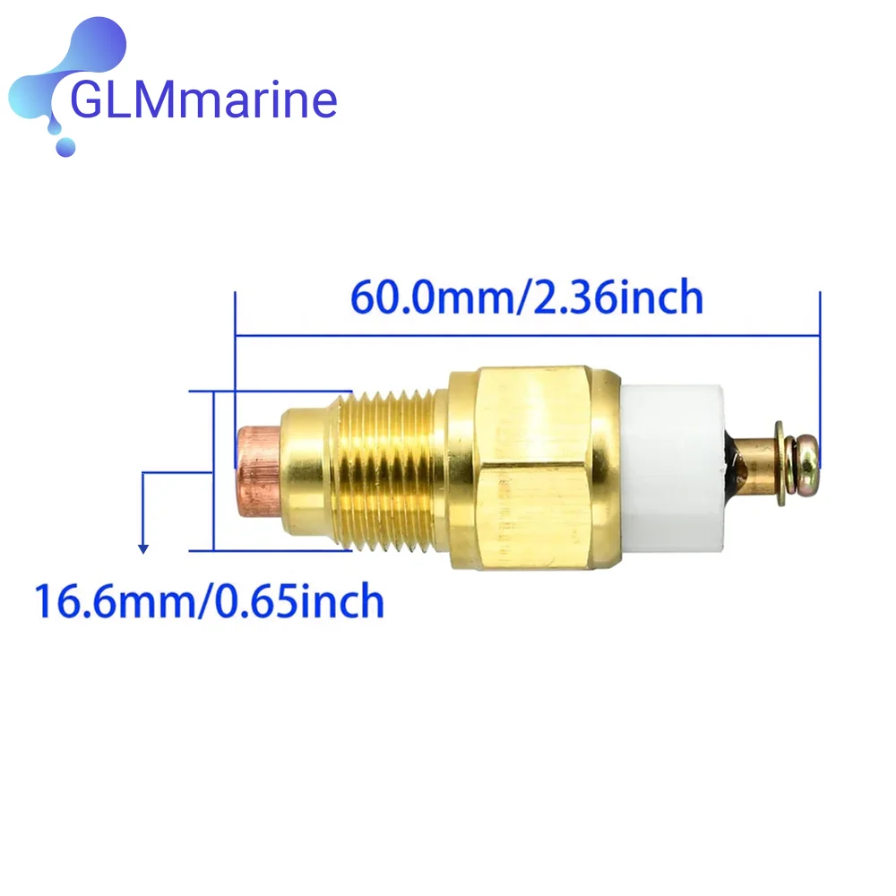 Temperature Sensor for Yanmar Marine 2GM 3GM 6LY 2GM20F 3GM30F Water Cooling Marine Inboard Engine Replacement 127610-91350