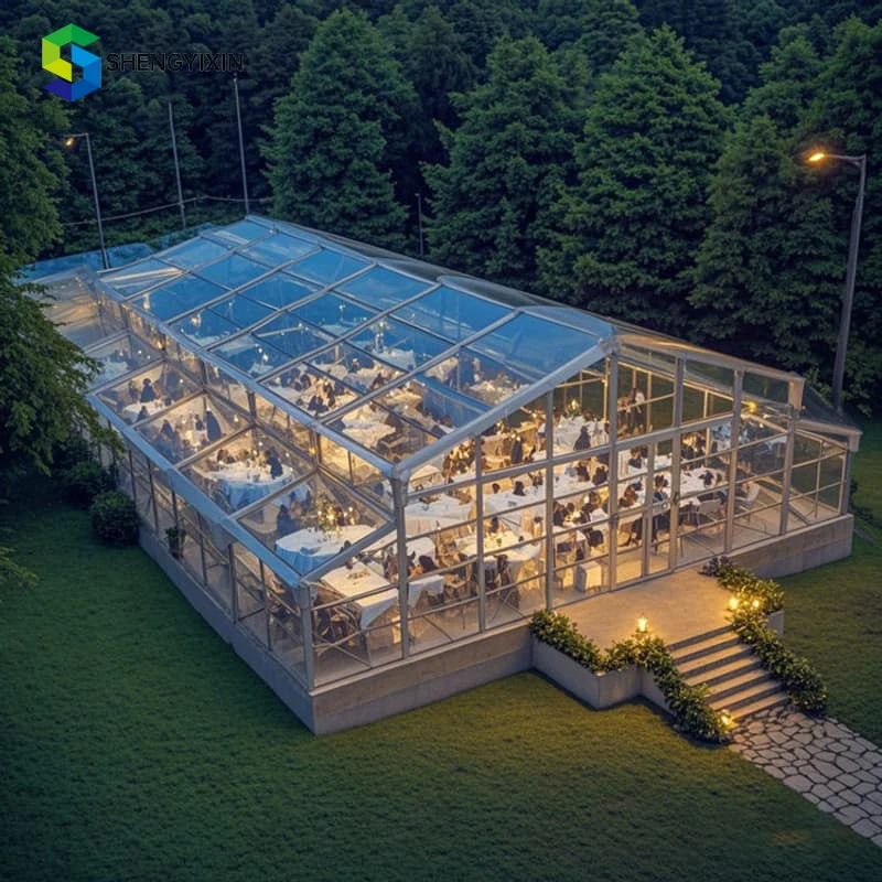 Commercial Event Tent 10m Movable Windproof Heavy Duty Aluminum Alloy Frame PVC Cover Long Service Life Durable All Seasons