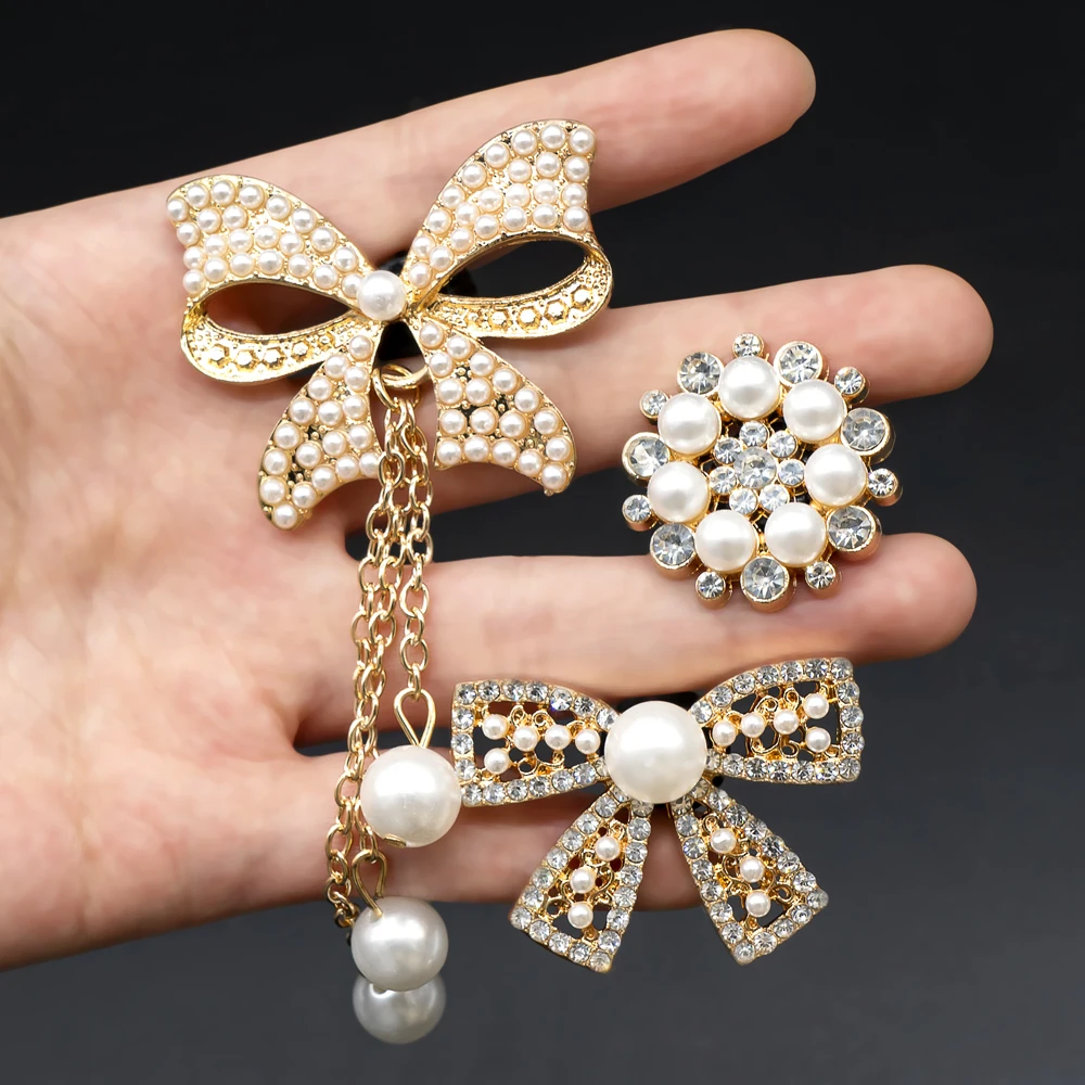 1/9pcs Golden Pin Designer Metal Shoe Charms Bling Bow Maple Leaf Luxury Shoe Decoration Accessories Pin Clog for Women Girls