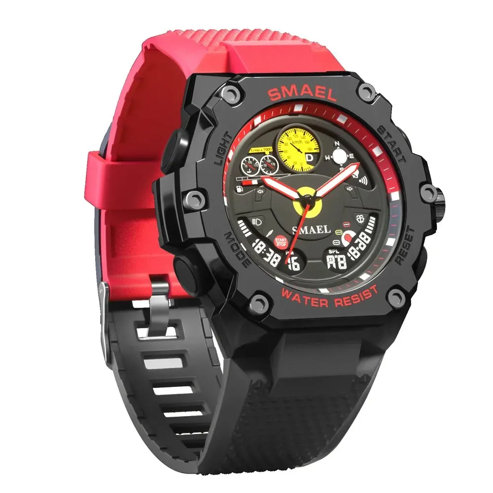 SMAEL Brand Waterproof Dropshipping Watch Alarm Clock 8092 Young Fashion Quartz Sport Wristwatches