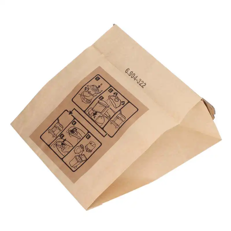 6 قطعة مكنسة كهربائية ورقة القمامة الغبار حقيبة المتاح الغبار حقيبة ل Karcher WD2250 A2004 A2054 MV2 مكنسة كهربائية أجزاء