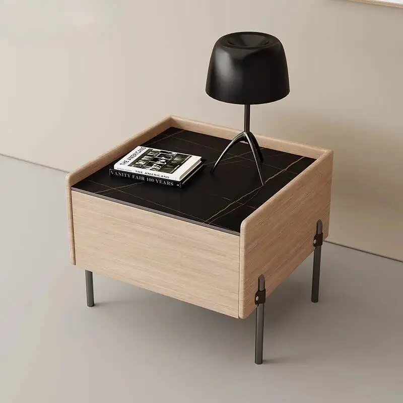 

Nightstand Minimalist Drawer Nordic Modern Simple Italian Bedside Table Luxury Trendy Mesitas De Noche Bedroom Furniture