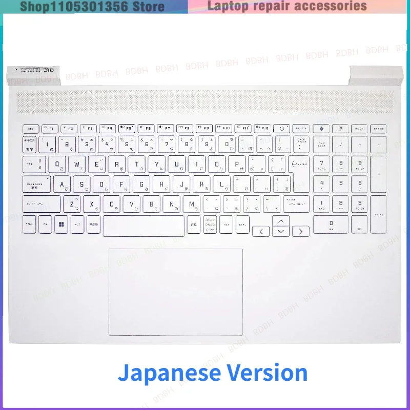 Original New Japanese Keyboard for HP OMEN 7 8 Victus 16-D 16-E TPN-Q263 TPN-Q264 Laptop Palmrest Backlit Upper Cover Top Case