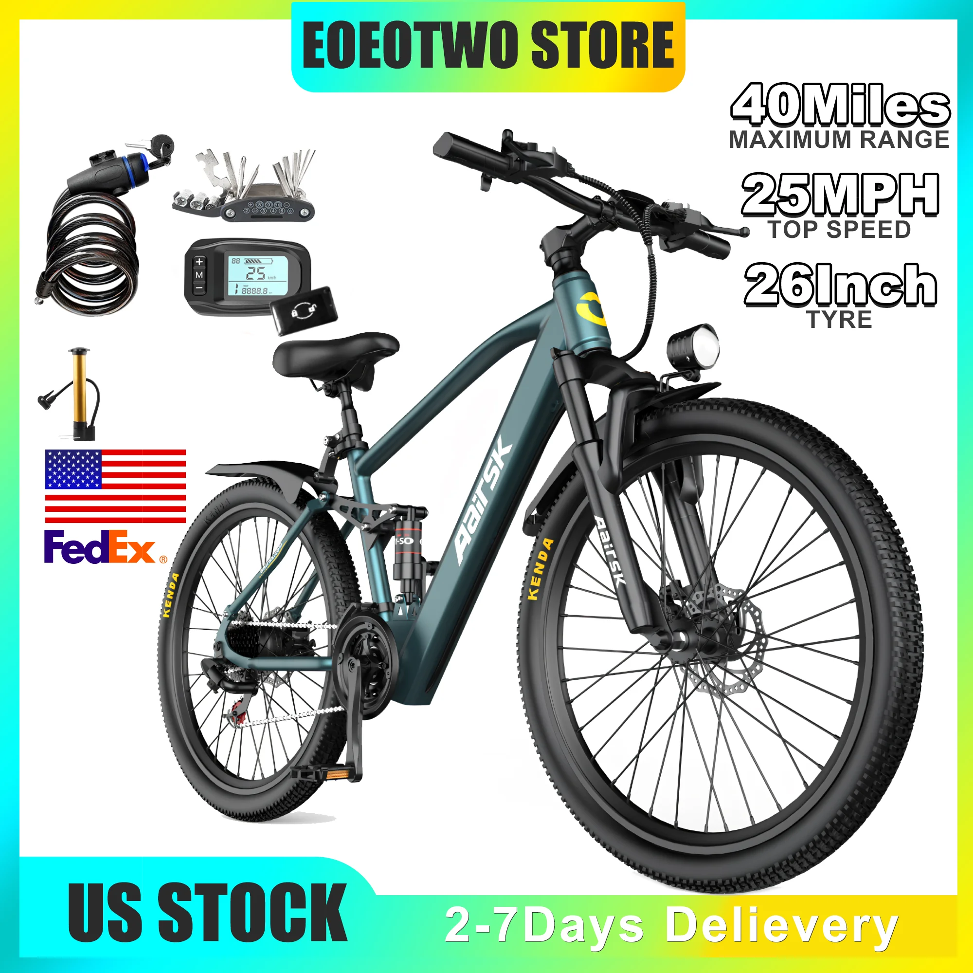 

Электрический велосипед для взрослых, электровелосипед с пиковым двигателем мощностью 750 Вт, макс. 40 миль, 25 миль в час, 26 дюймов, электрический горный велосипед, 21 скорость, для поездок на работу