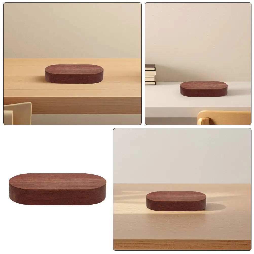 Handcrafted Black Walnut Display Base Elegant Stable Platform for Aromatherapy Bonsai Small Wooden Pedestal Stand Desktop