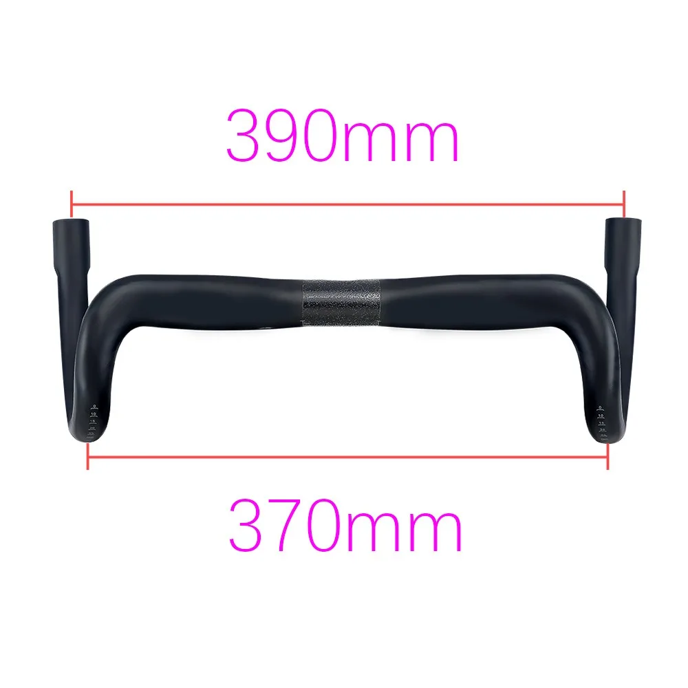 BUCKLOS Ultraleichter Fahrradlenker Vollcarbon Kompakter Dropbar, Interne Kabelführung UD Matt Fahrradlenker Fahrradzubehör – Detail 12