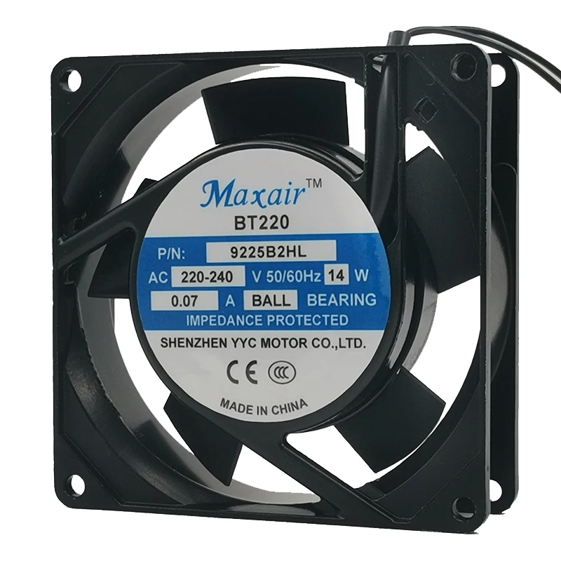 Maxair BT200 9225B2HL 9cm 9025 220v 0.07A 14W