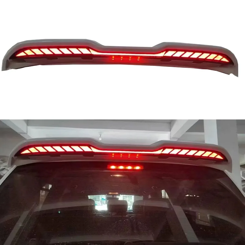 Rear Spoiler With LED Lights Exterior Styling Accessories For Toyota Land Cruiser LC200 Auto Spare Body Parts