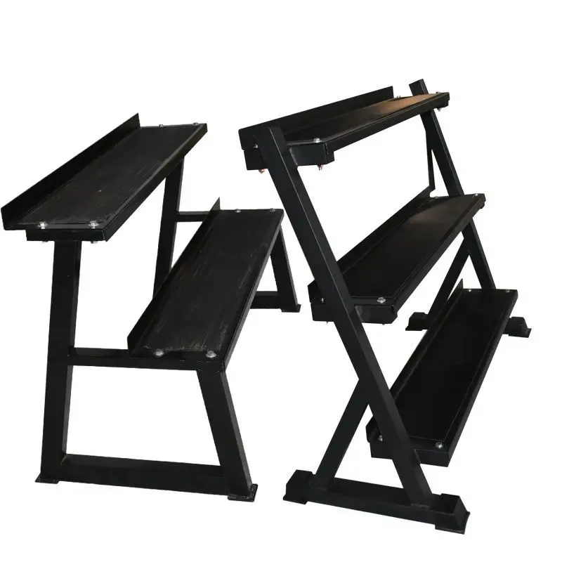 

Studio kettlebell placement rack combination training fitness rack, double-layer gym storage