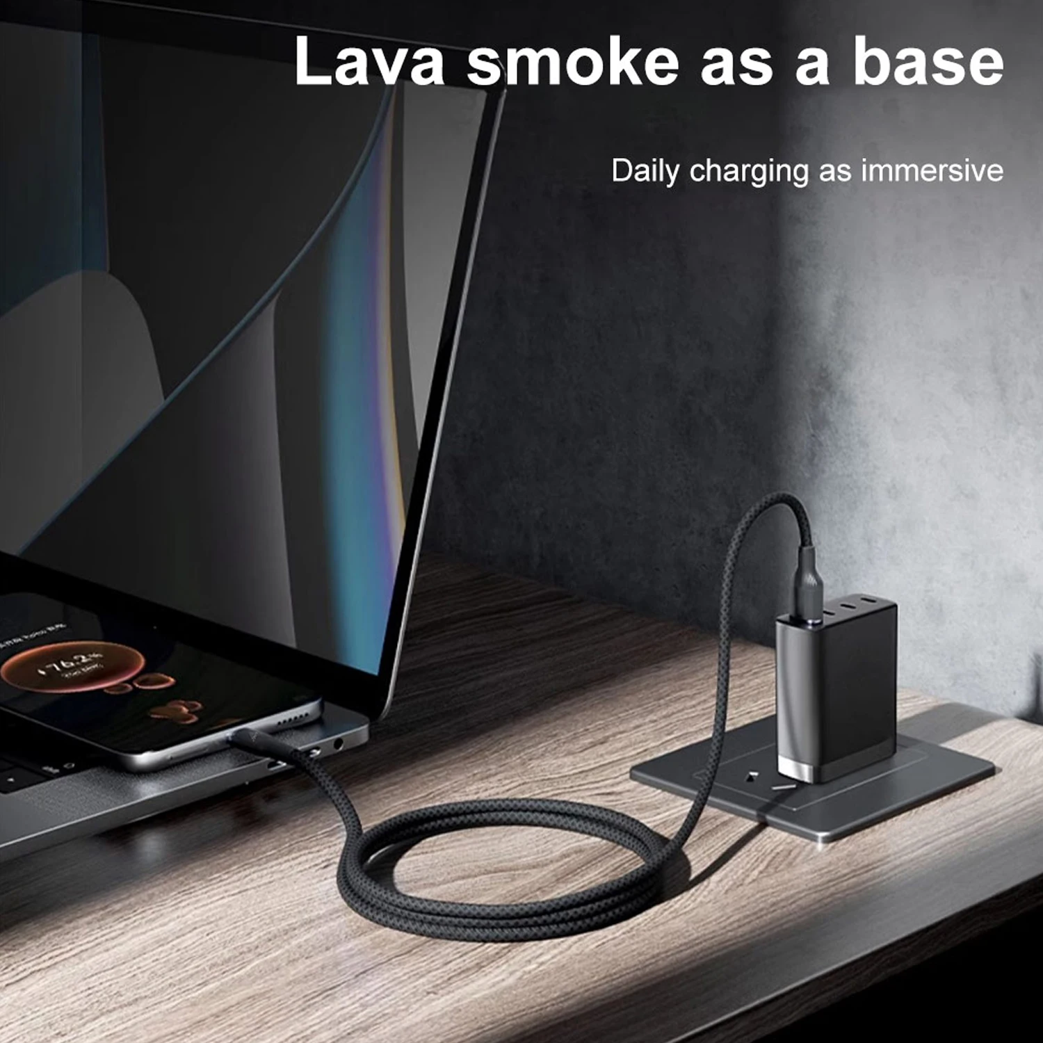 3M/2N/1.5M/1M/0.25M 120W USB Type C Cable 6A Surper Fast Charging Cable for Huawei Xiaomi OPPO ViVo USB C Braided Data Cable