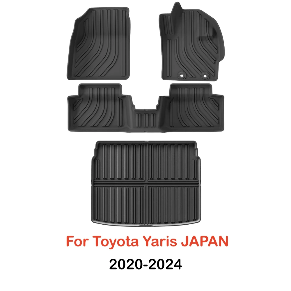 Gas-Autofußmatten für Toyota Yaris 2020-2024 Japan TPE 3D-Autofußmatten Wasserdicht Rutschfest Innenraum (Gas) Nicht für Yaris Cross – Detail 8