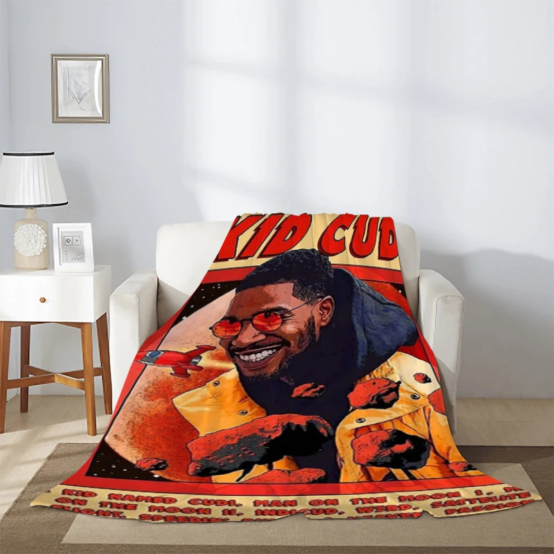 Kanye West Warm Winter Blankets & Throws Rapper Hip Hop Thick Blanket Dropout Bear Microfiber Bedding Knee Sofa Fleece Nap Home