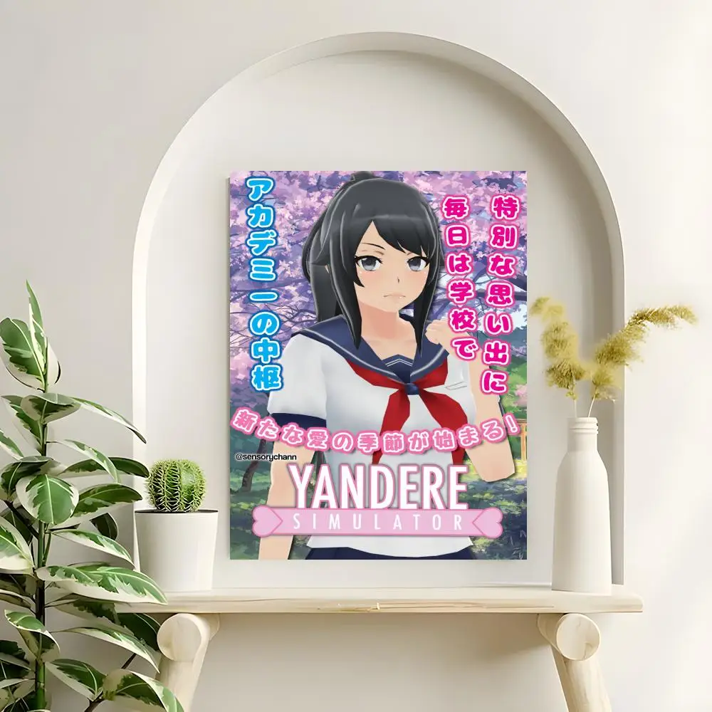 Game Yandere Simulator Poster Hochauflösende Poster-Aufkleber, geeignet für Schlafzimmer, Wohnzimmer, Heimdekoration – Detail 7