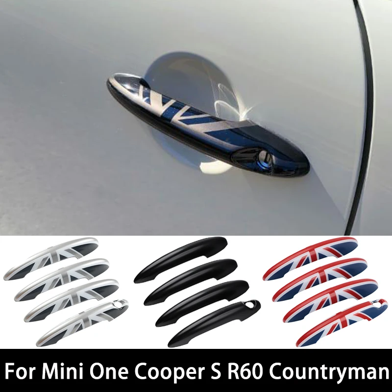 For MINI One Cooper S JCW R60 Countryman 2010-2016 4PCS/SET Door Handle Cover Sticker Car-Styling Auto Accessories