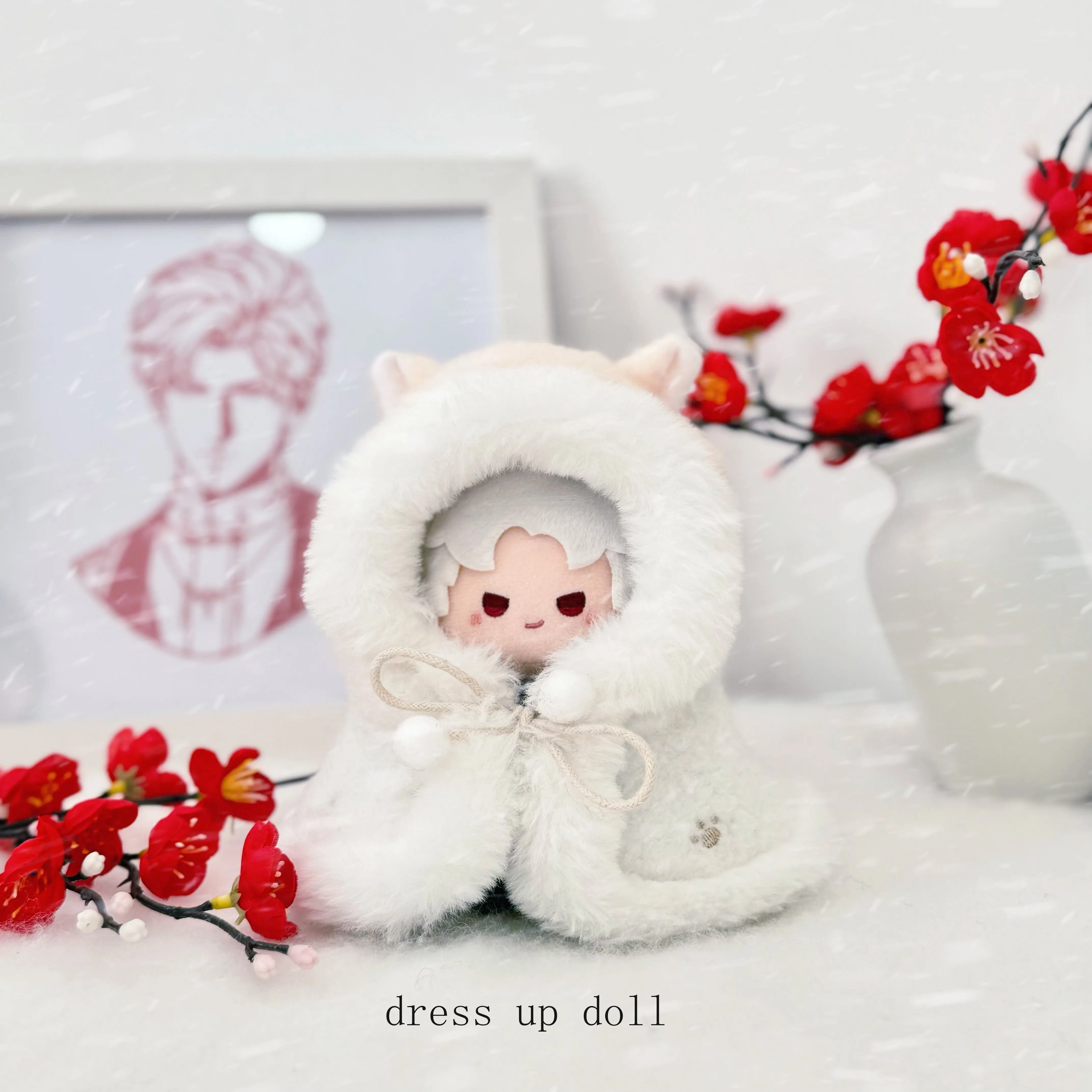 

Love and Deepspace Sylus Xavier Rafayel Caleb Cute Game Plush Doll Cloak Snowy Cloak Anime Stuffed Plushies Toy Outfit