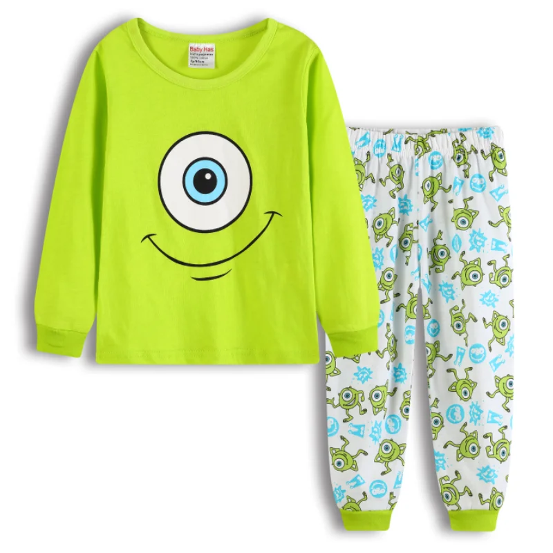 Hot Spring Autumn Long sleeved Kid\'s suit Bass Lightyear Woody Mr.Q Sleepwear clothing Pajama and pajama for Kid\'s gift