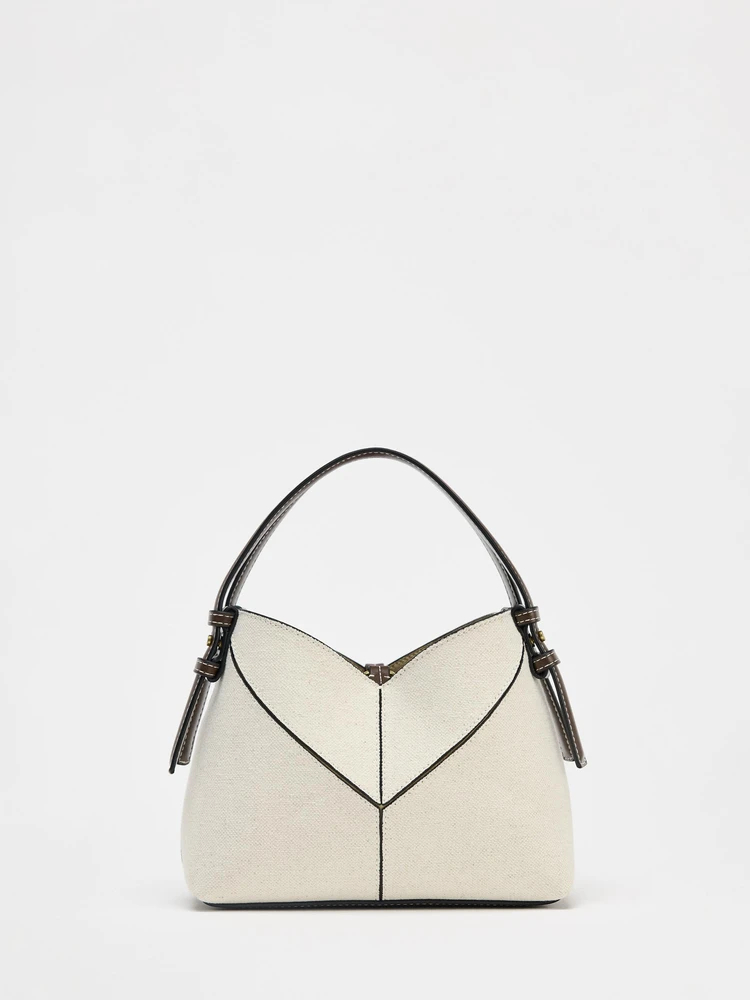 

Zhome 2025 Новая модная универсальная высококачественная холщовая сумка-тоут в стиле ретро с контрастным дизайном в британском стиле для женщин