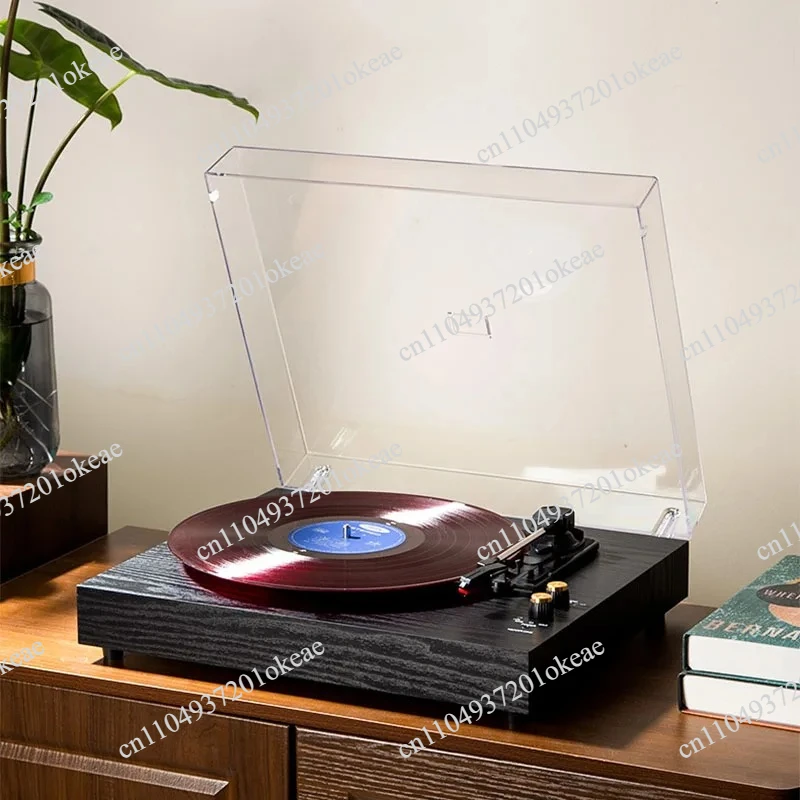 Vinyl Record Player Turntable Vintage Phonograph with Two Way Bluetooth 5.4 Stereo Speakers for 7''/10''/12'' Vinyl Records