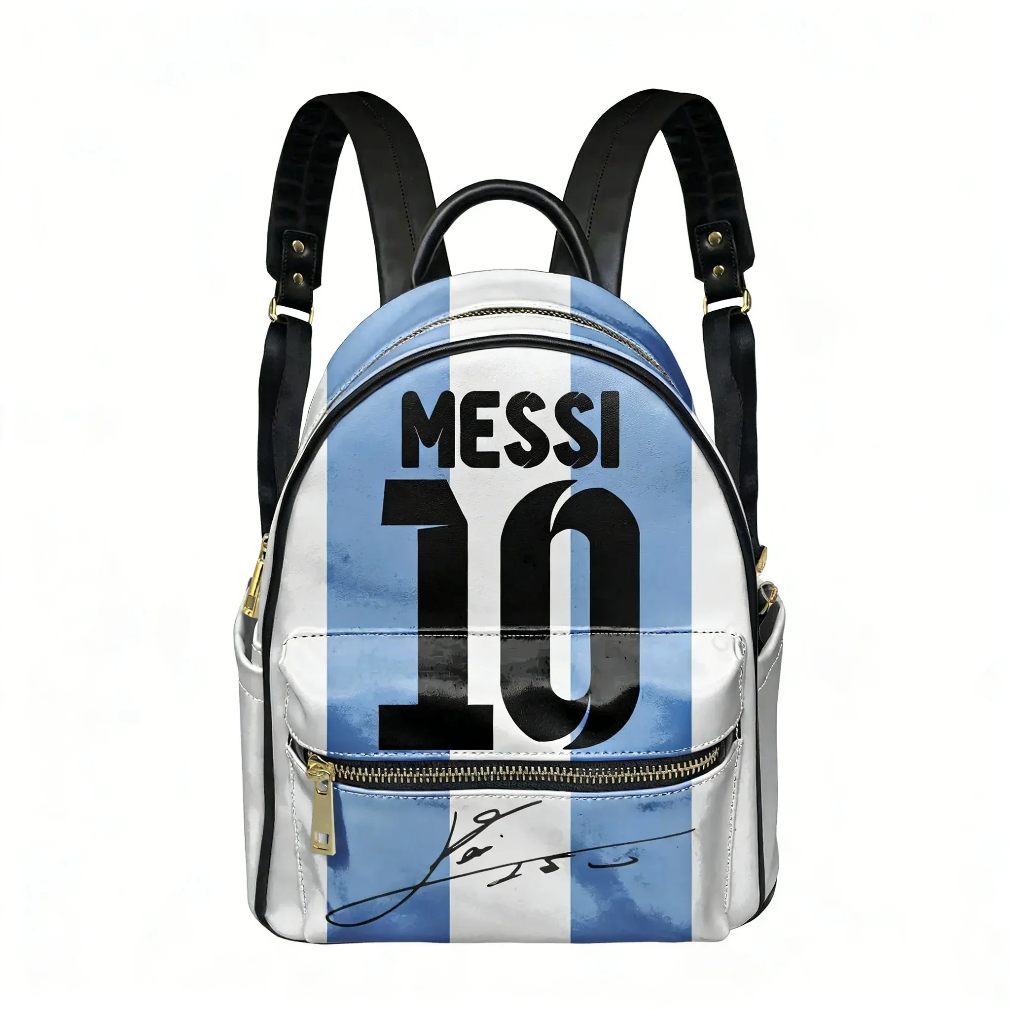 Messi No. 10 Jersey Bags Backpack Womens Men Personalized Double Shoulder Bag Business Travel Bookbag Rucksack Gift Daypack