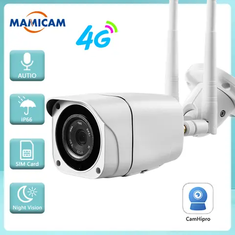 3G 4G Camera Sim Card 5MP WIFI Surveillance Cameras Security Protection CCTV Outdoor Metal Shell IP67 Two Way Audio Camhipro
