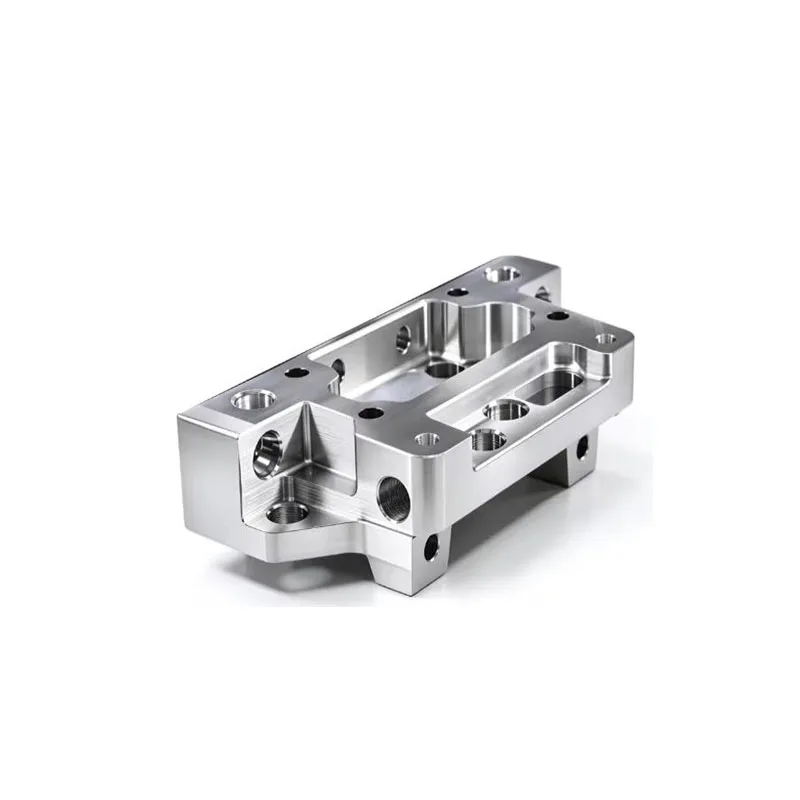 CNC Machined Aluminum Structural Part with Complex Cavities, Accurate Holes, Smooth Finish, OEM Custom Supported
