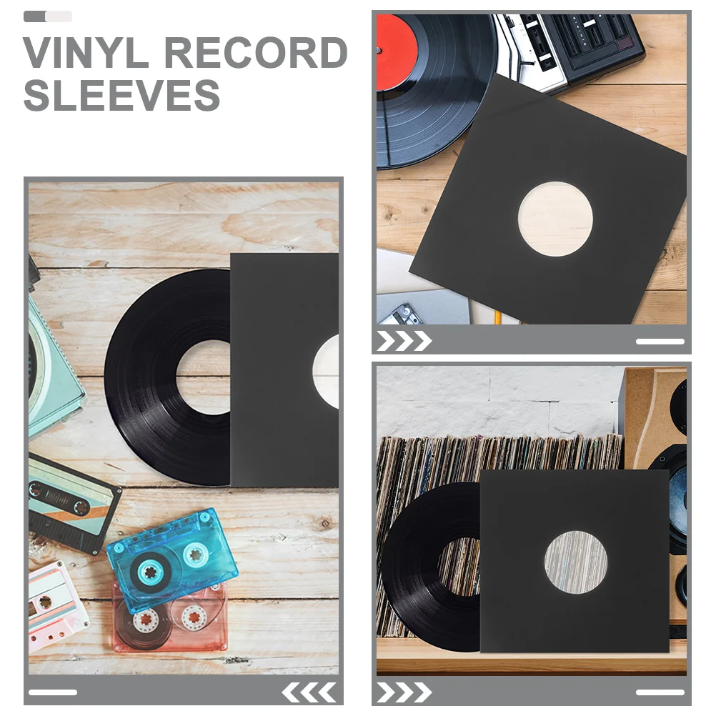 6 Pcs Record Bag Vinyl Records Storage Pouches Recording Paper Outer Protector Sleeves Supplies Kraft Accessories Album Cover