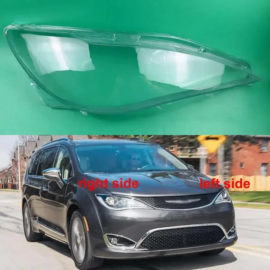 For Chrysler Grand Voyager 2016-2019 Car Accessories Headlight Lens Cover Headlamp Shell Lampshade Transparent  Mask Plexiglass