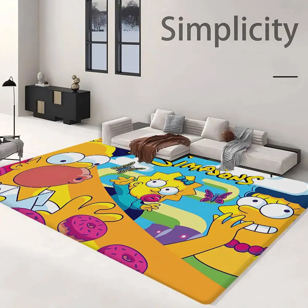 Animation T-The S-Simpsons Door Mat Washable Non-Slip Living Room Sofa Chairs Area Mat Kitchen Doormat Area Rug