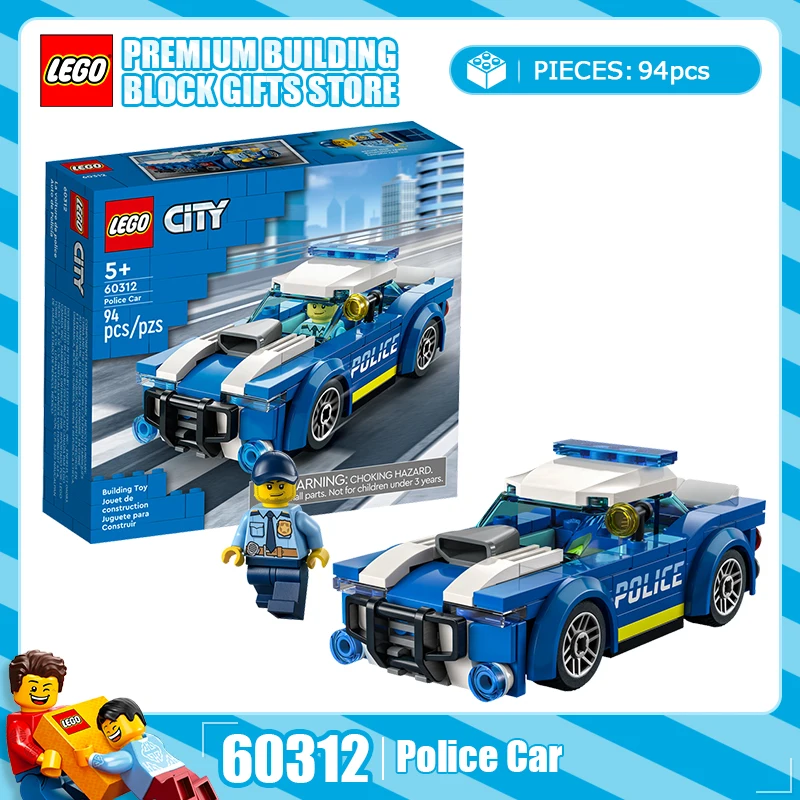 

Lego City Series 60312 60418 Police Car Boys and Girls Build Puzzle Toys with Lego Blocks Gift