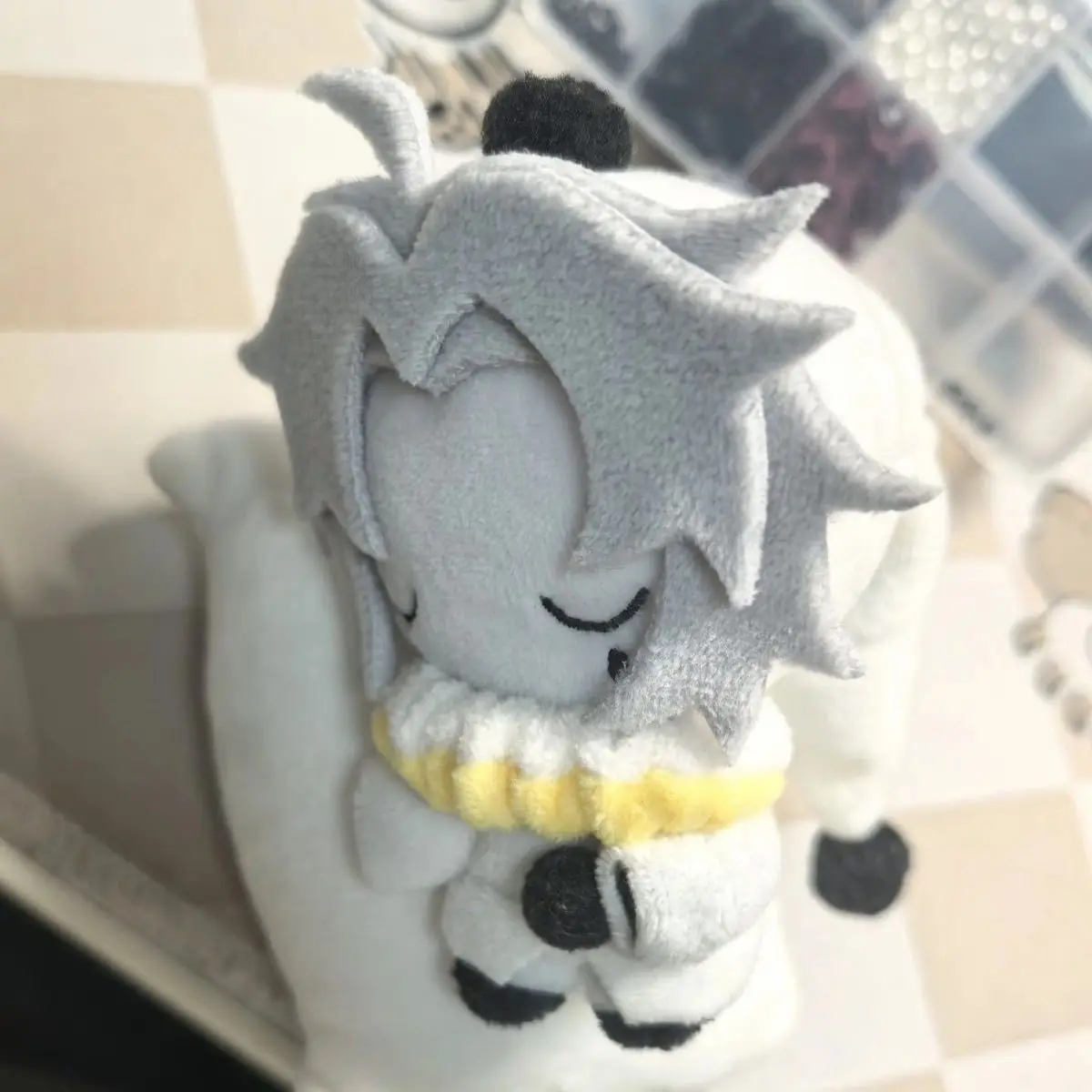 

10cm Game Pierrot Plushie Toys Cosplay Freaks Anime Peripherals Plush Doll Toy Pendant Birthday Christmas Gift