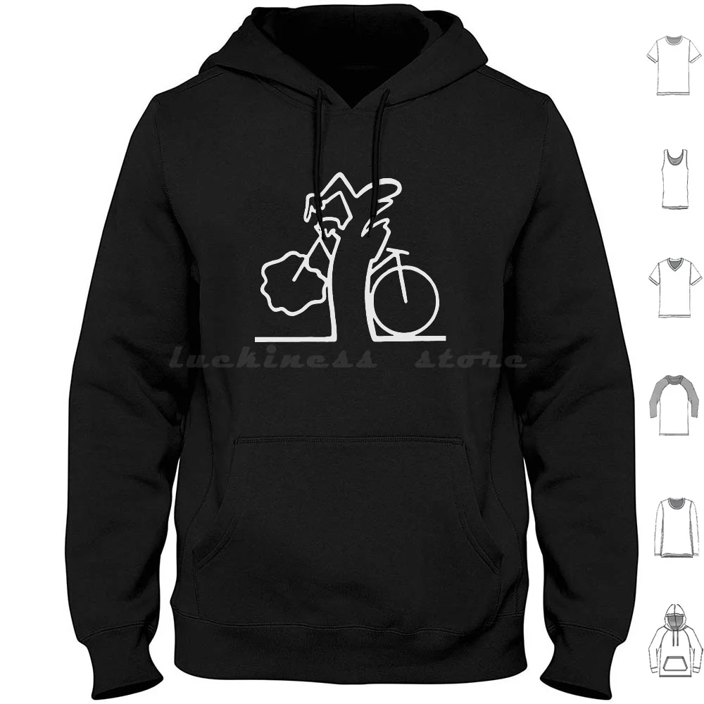 La Bicycle Hoodies Long Sleeve La Linus Linjen Linus Linjalla Badum Badum Balum Balum Streken Stregen