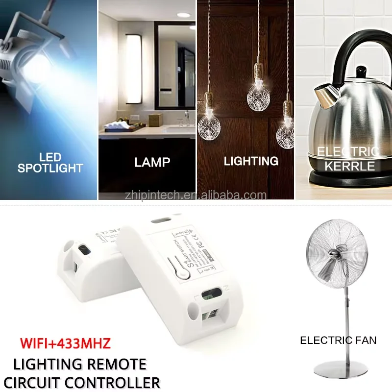 MINI Wifi Smart Switch, Wall Switch, Control Timer, Wireless Switch, Smart Life Automation, Compatible with Alexa Google Home