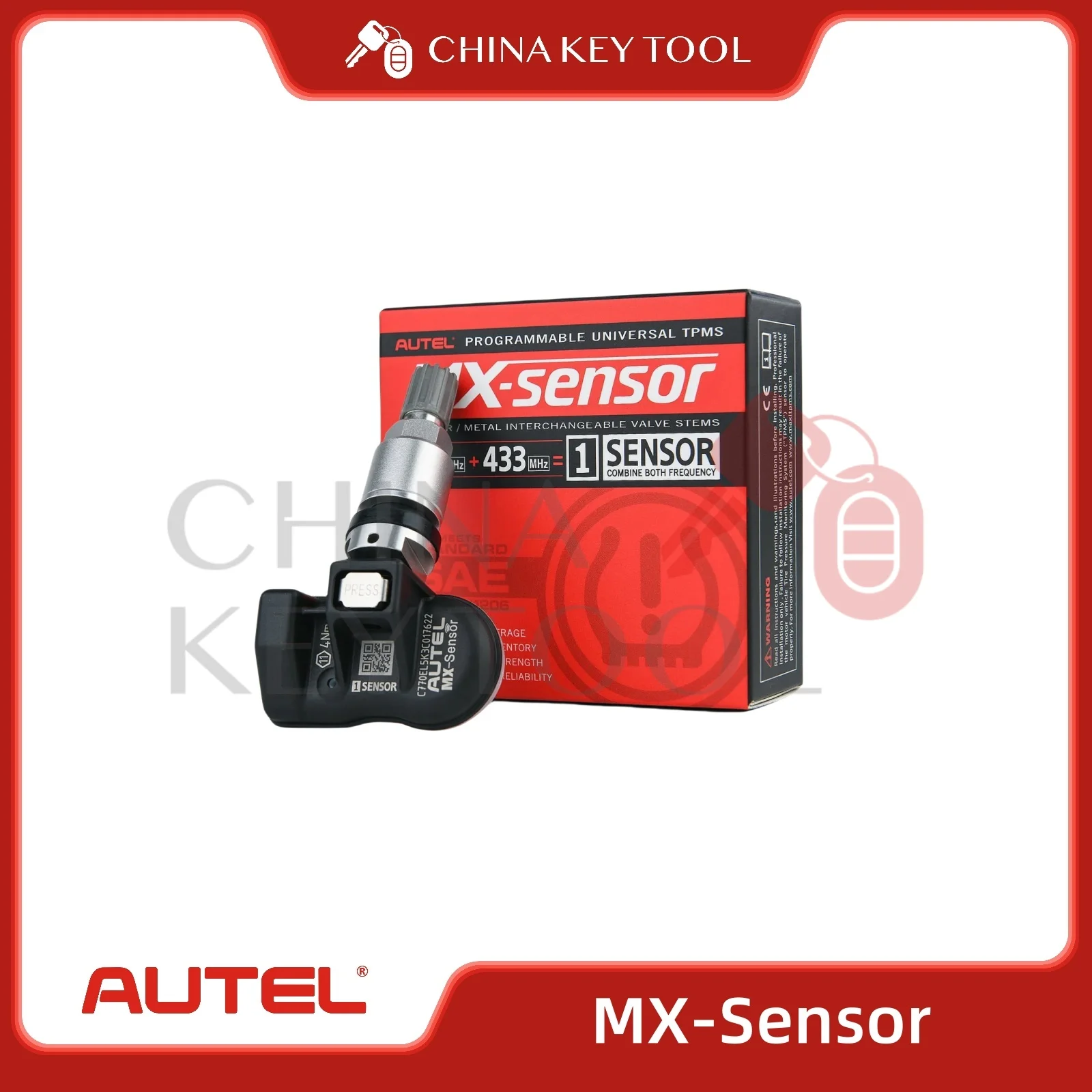 20PCS Autel TPMS MX-Sensor 315MHz & 433MHz 2in1 Tire Pressure Sensors Summer Tire Exchange Universal Clamp In