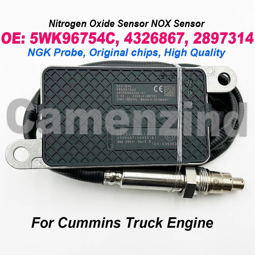 

Для 2011-2012 Freightliner Volvo Western Star 4326867 5WK96754C Nox азотовый кислородный датчик 2897314 2872949 для Cummins ISX15
