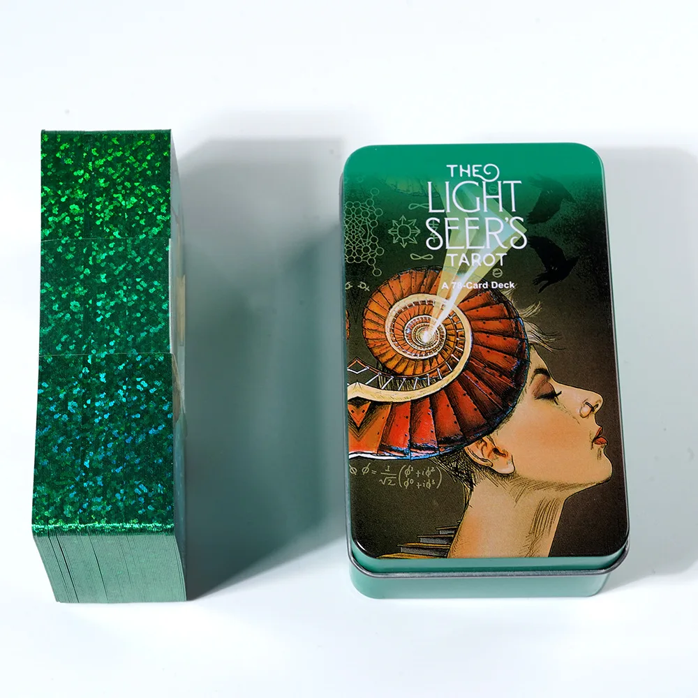 High-Quality Tin Box Packing The Light Seers Tarot Card And Adventur Time Tarot Fate Divination Family Party Tarot Card Options