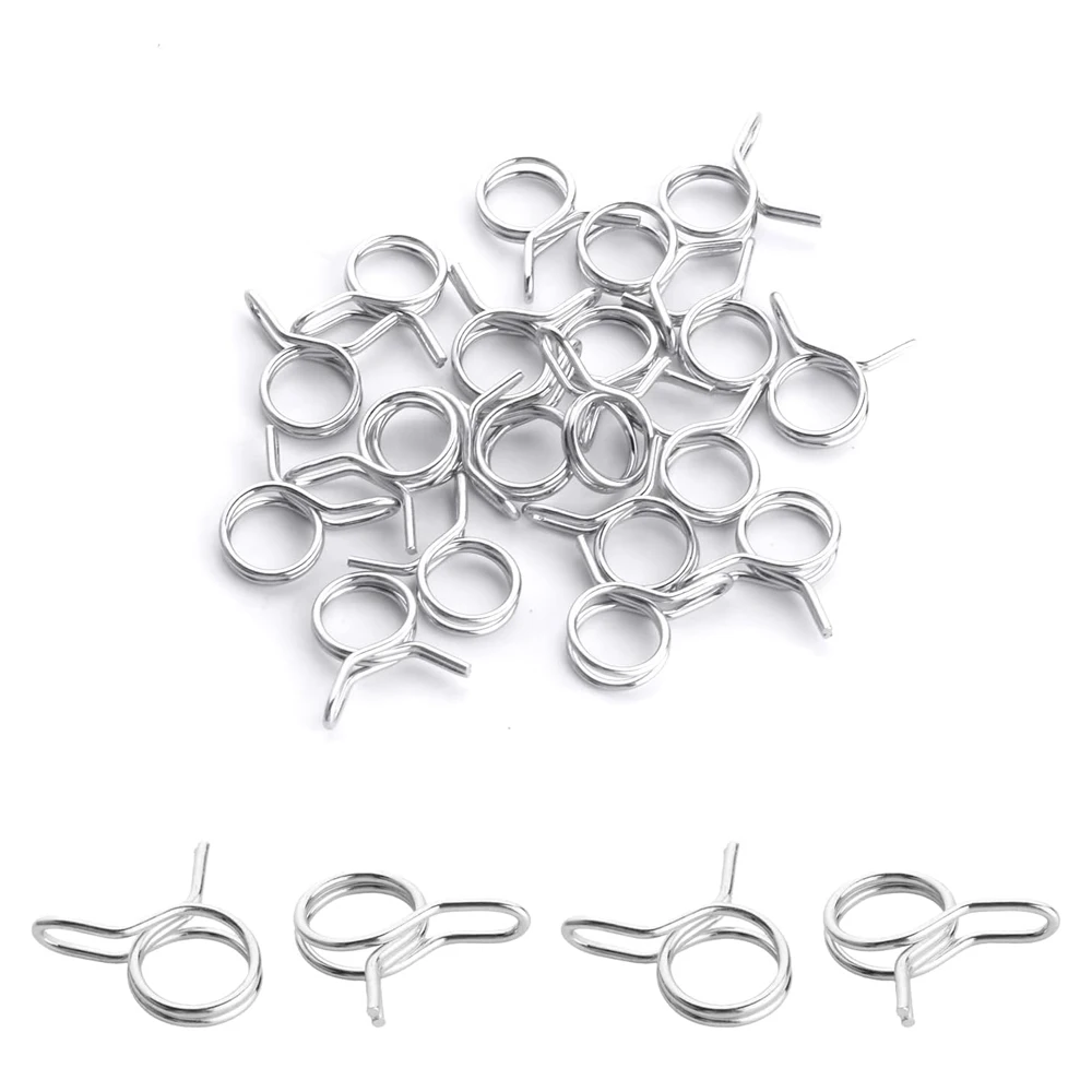 10pcs Universal Car Hose Tubing Spring Clip Car Fuel Line Spring Clips Car 8mm 9mm 10mm 11mm 12mm Fixed Clamp Auto Accessories