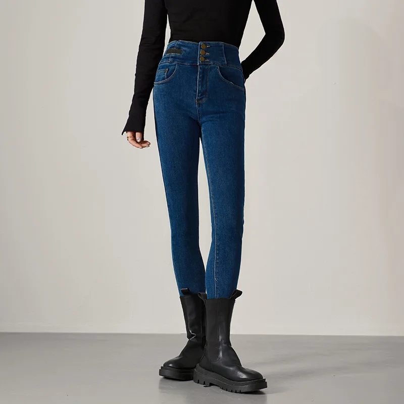 Pantalones vaqueros informales para mujer, Jeans ajustados de alta calidad, nueva moda, 2022