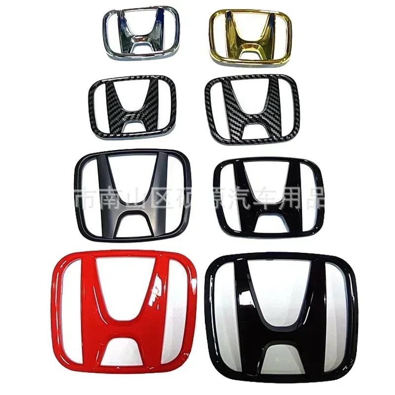 ABS Car Front Hood Grille Sticker Rear Trunk Badge for Honda Civic Accord City XR-V CR-V STEPWGN Envix ODYSSEY VEZEL Fit Emblem