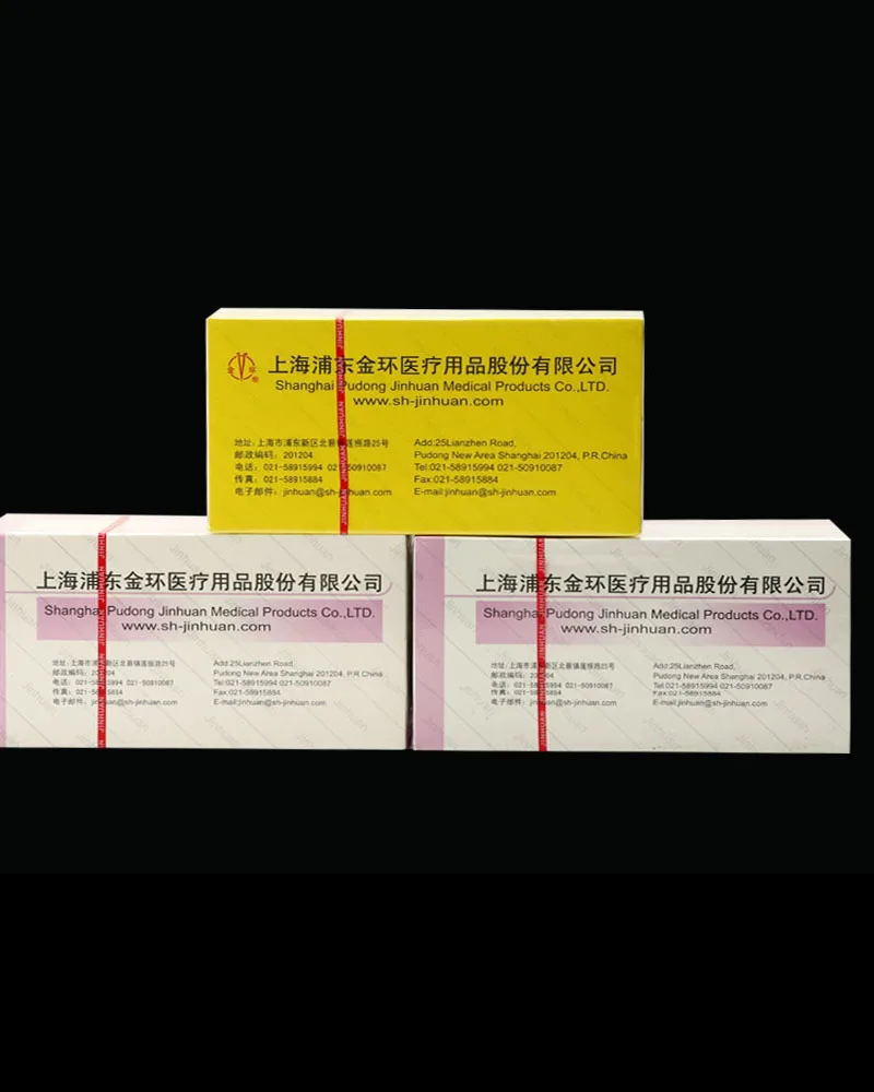 Shanghai Jinhuan absorbable surgical suture with needle, medical 5/6-0 cosmetic double eyelid PGA angle needle