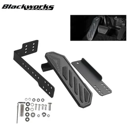 Adjustable Left Side Kick Panel Dead Pedal Foot Rest Pad For Gladiator JT For 2007-2023 Jeep Wrangler JL JK JLU 4XE Black